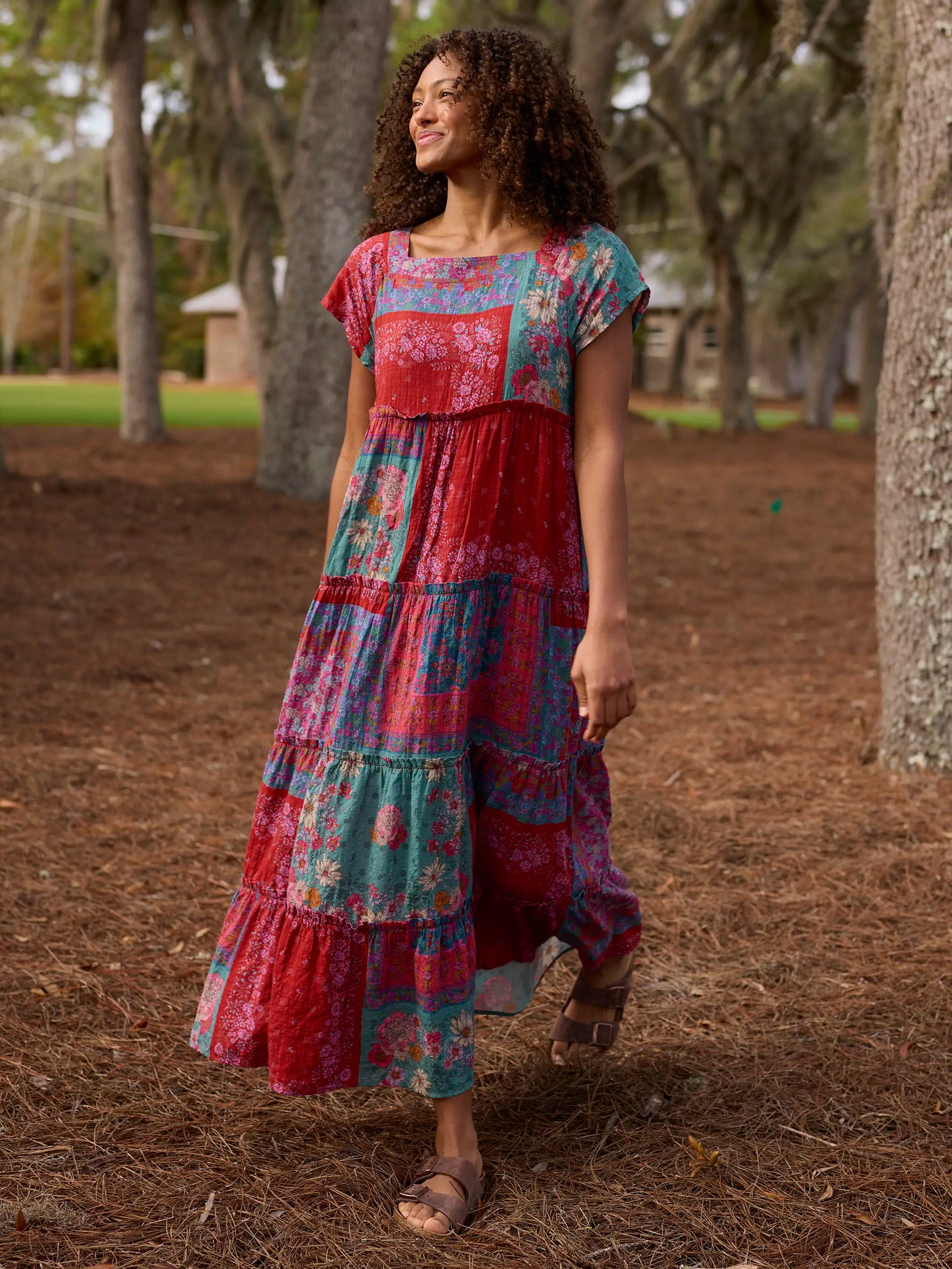 Berkley Maxi Dress - Jewel Positano Scarf