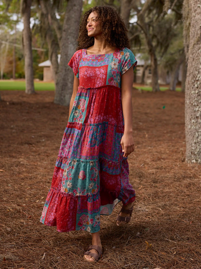 Berkley Maxi Dress - Jewel Positano Scarf