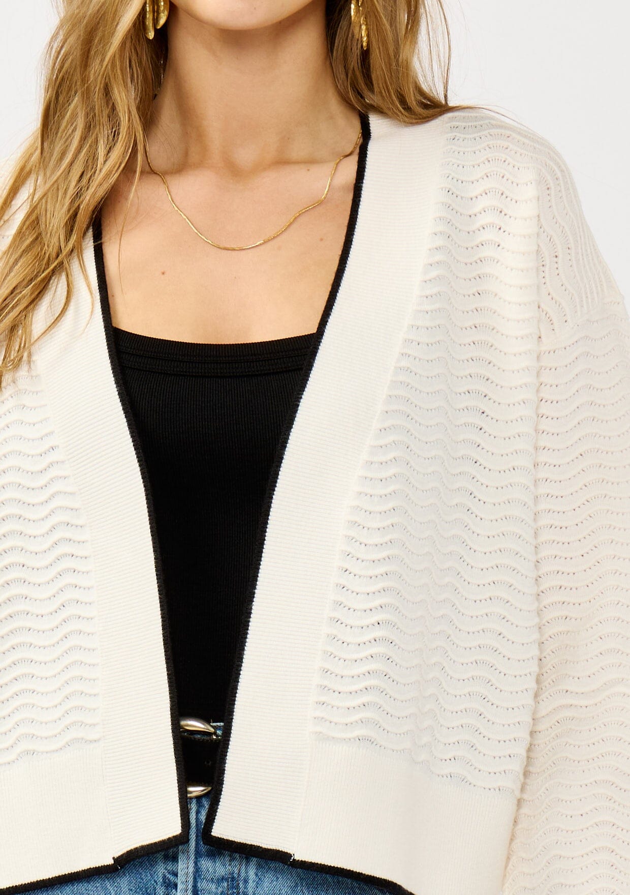 Caydence Pointelle Cardigan