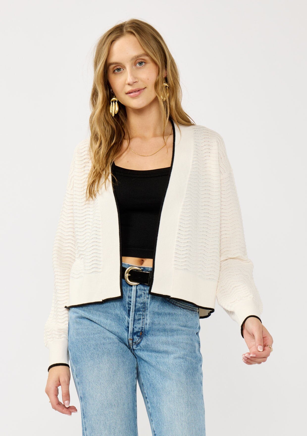 Caydence Pointelle Cardigan