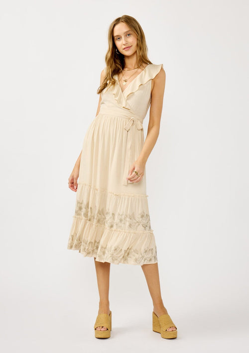 Sarina Ruffle Midi Dress