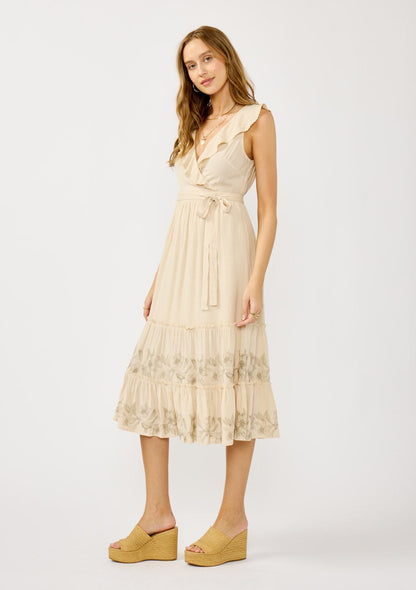 Sarina Ruffle Midi Dress