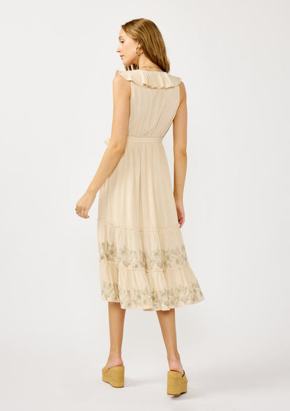 Sarina Ruffle Midi Dress