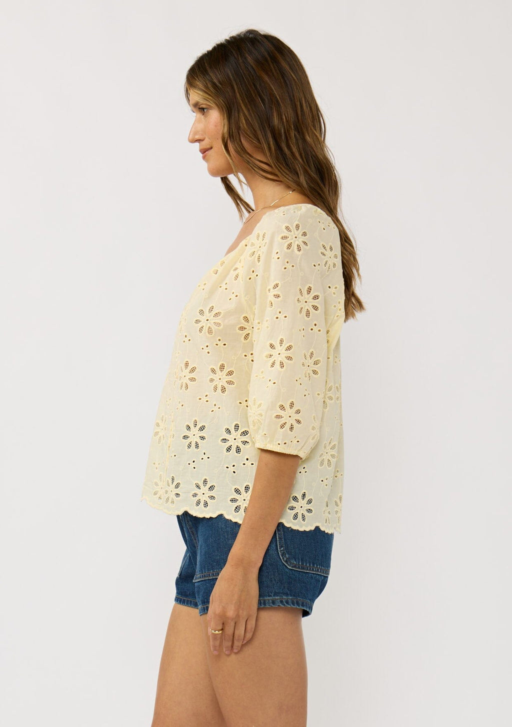 Nina Eyelet Top