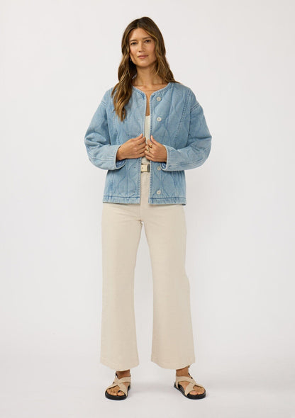 Kendra Quilted Denim Jacket