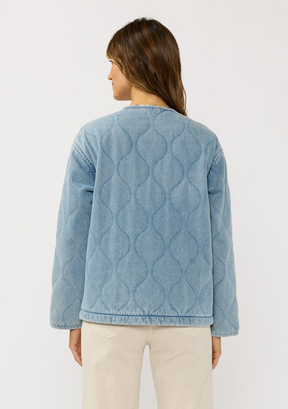 Kendra Quilted Denim Jacket