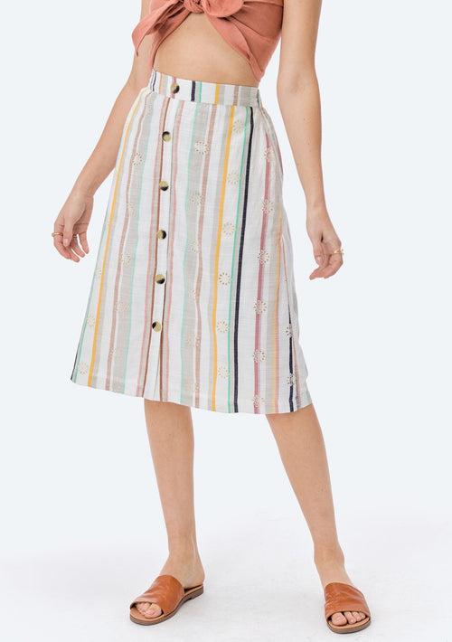 Roselyn Striped Skirt