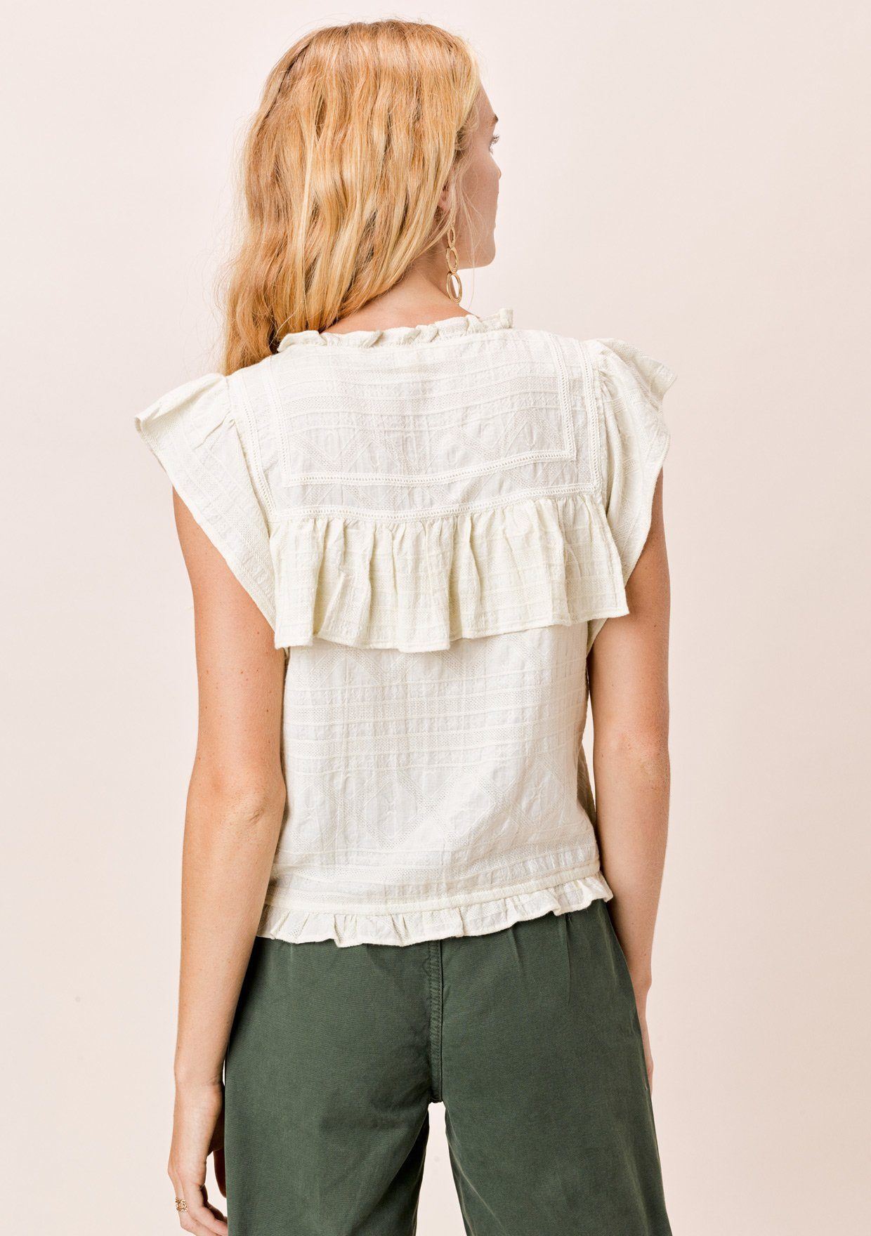 Erin Textured Cotton Top