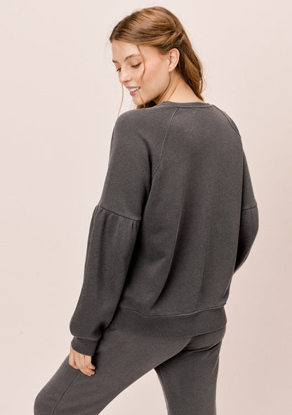 Piper Volume Sleeve Sweatshirt