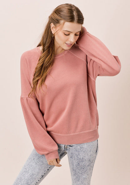 Piper Volume Sleeve Sweatshirt