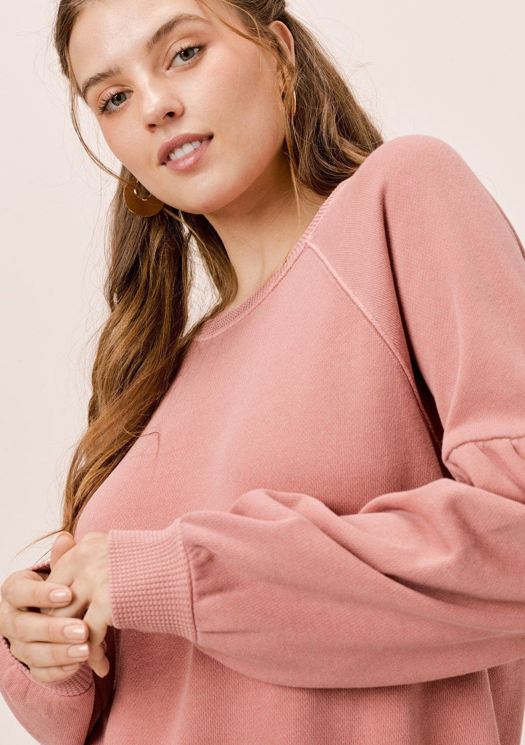Piper Volume Sleeve Sweatshirt