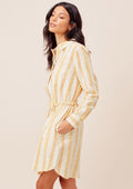 Justine Striped Shirt Dress