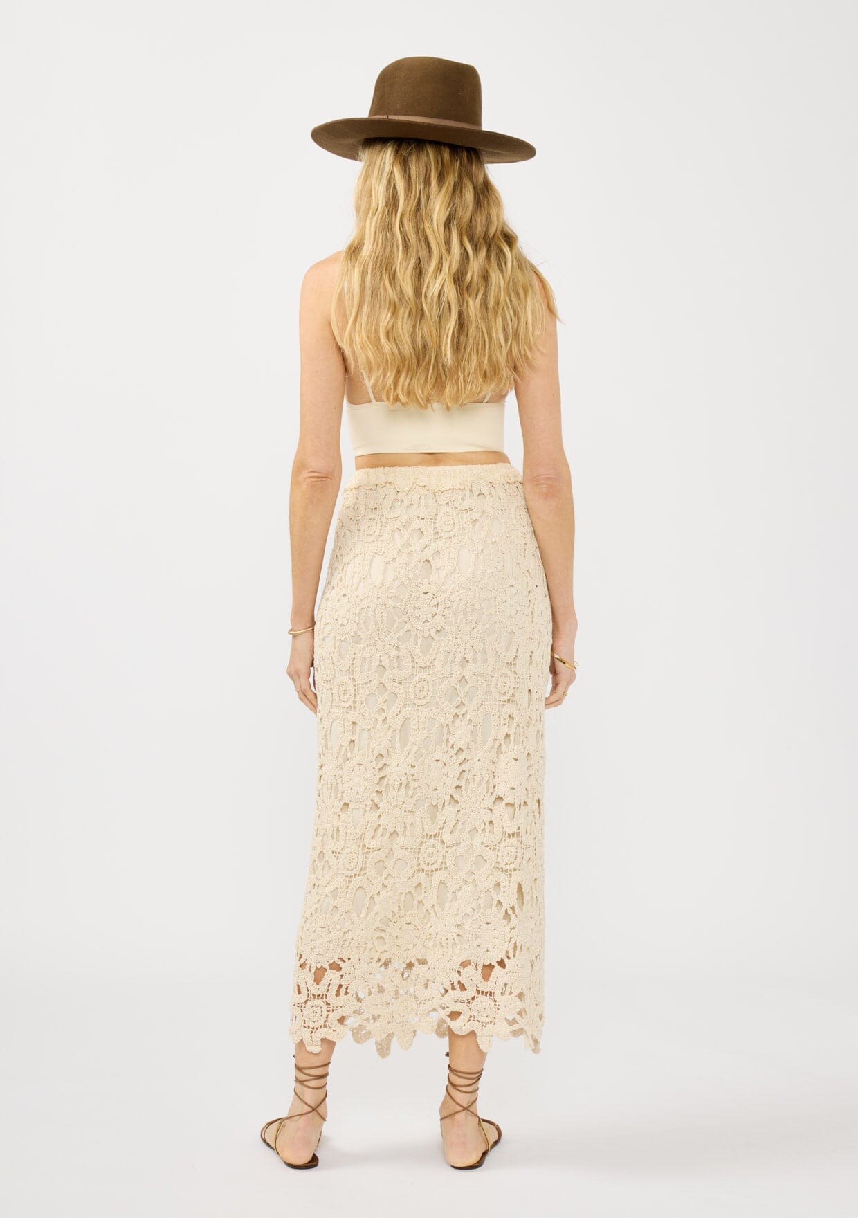 Suri Crochet Midi Skirt
