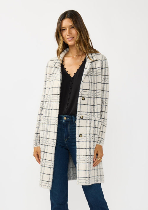 Brinley Plaid Coatigan
