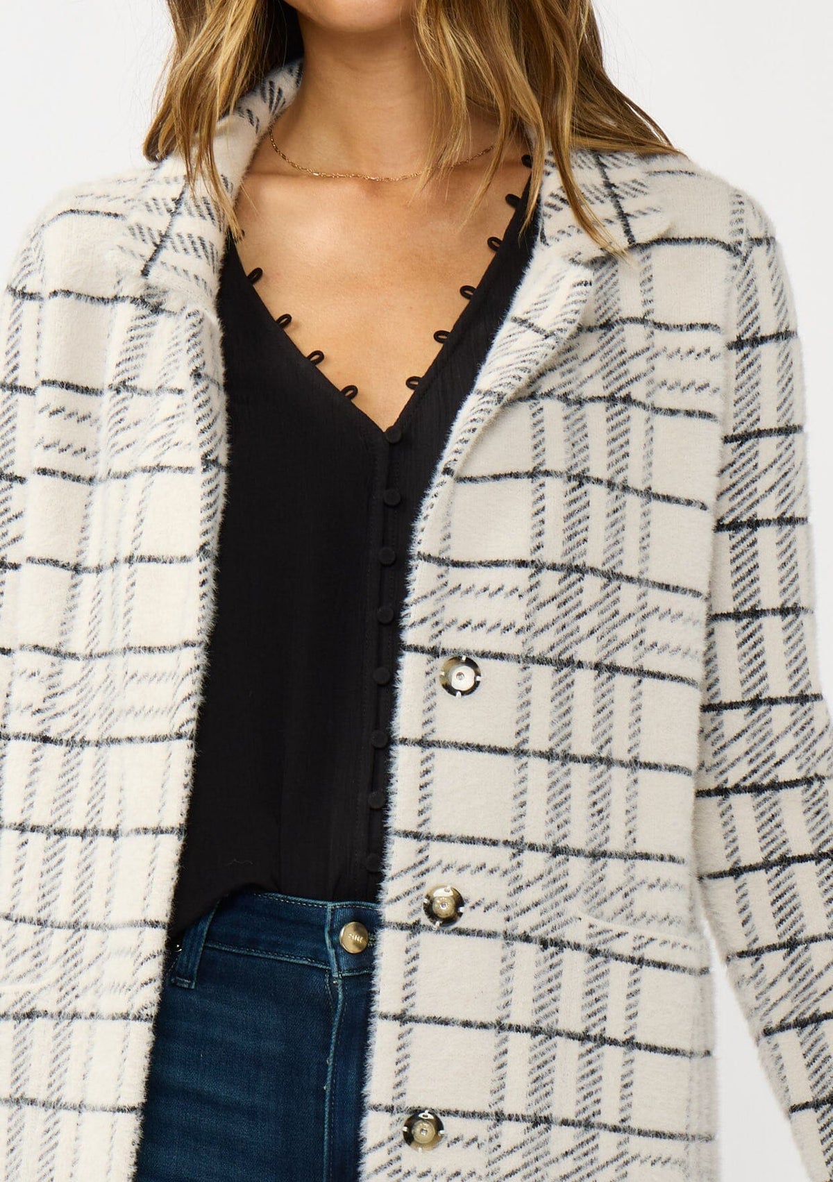 Brinley Plaid Coatigan