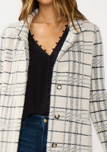 Brinley Plaid Coatigan
