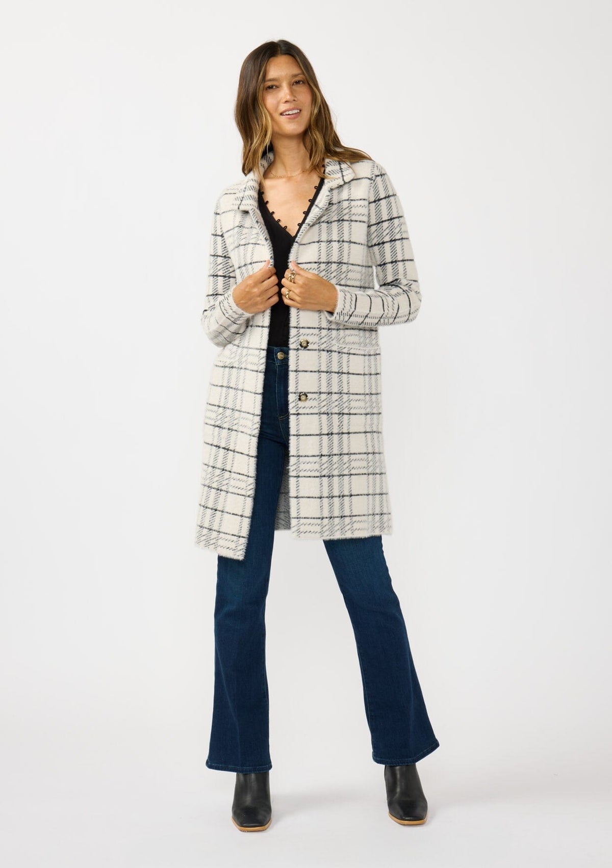 Brinley Plaid Coatigan