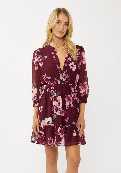 Ruby Blossom Mini Dress