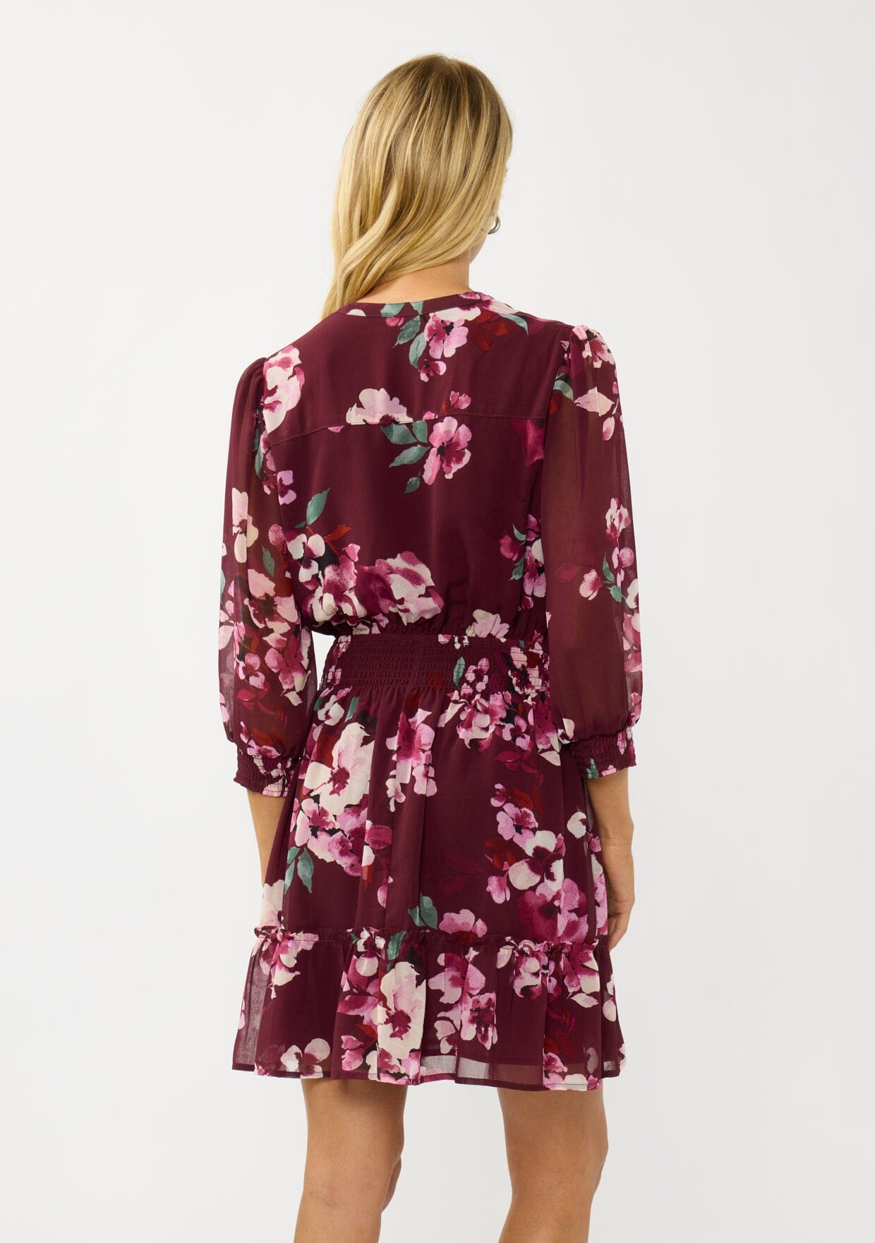 Ruby Blossom Mini Dress