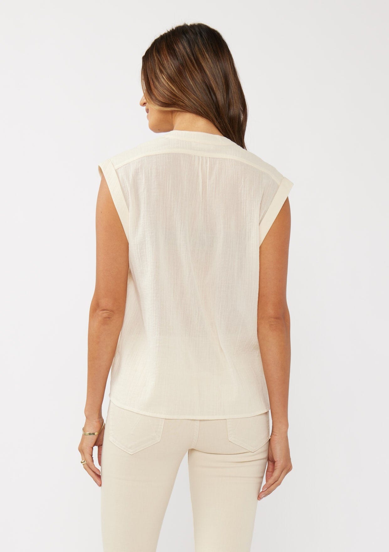 Nina Button Front Top