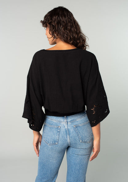 Elijah Eyelet Top