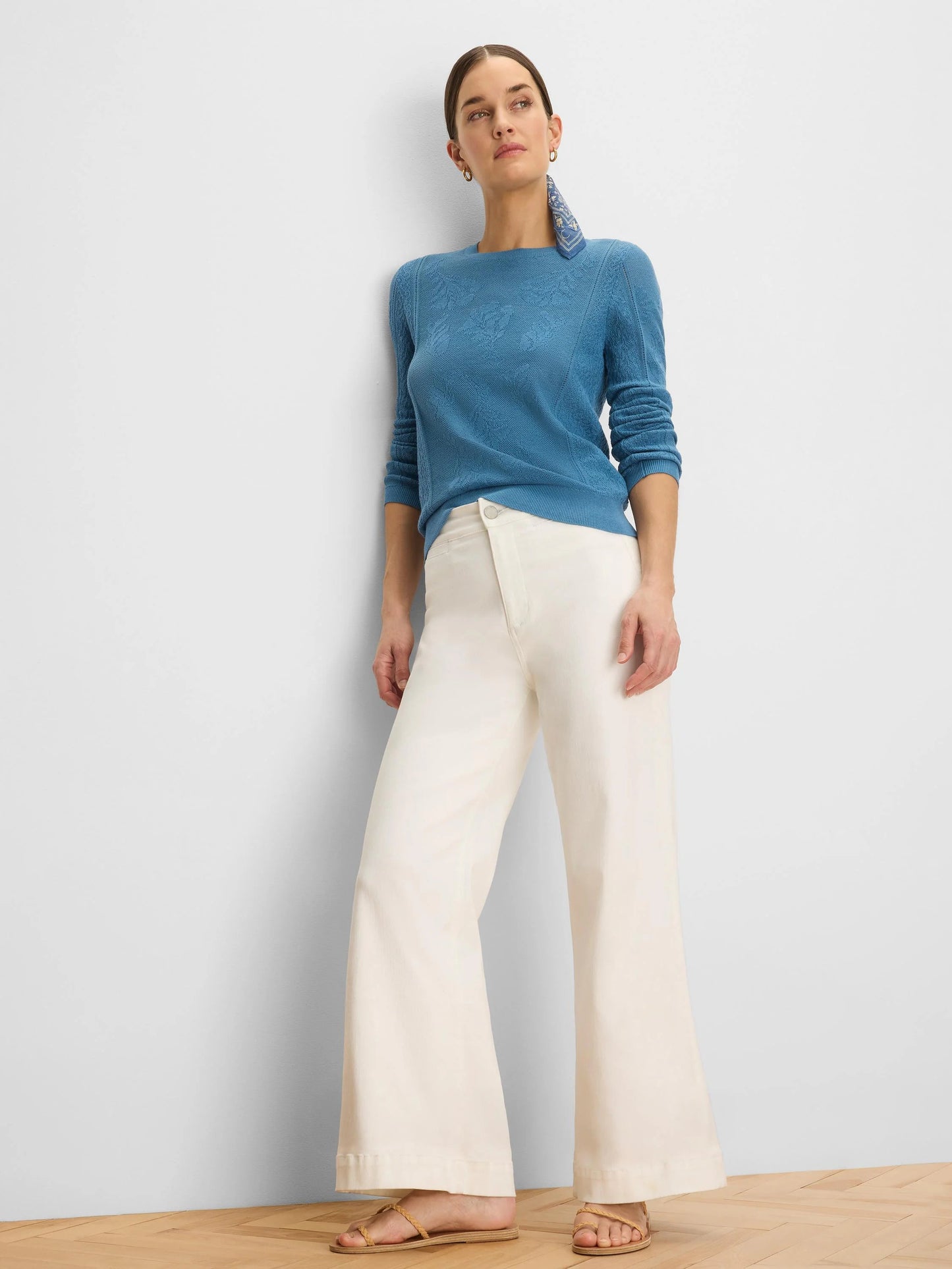 Jacquard Lace Sweater