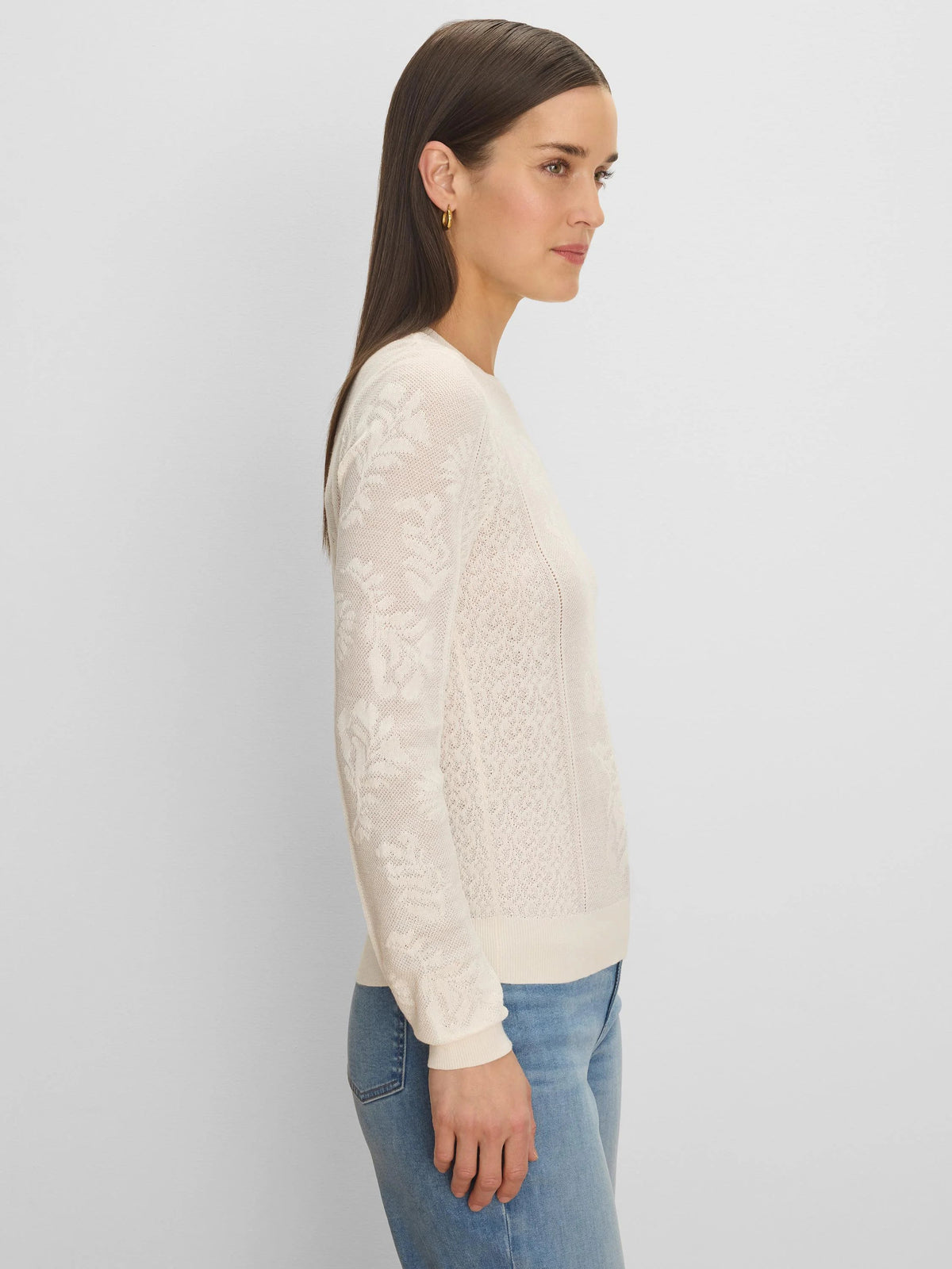 Jacquard Lace Sweater