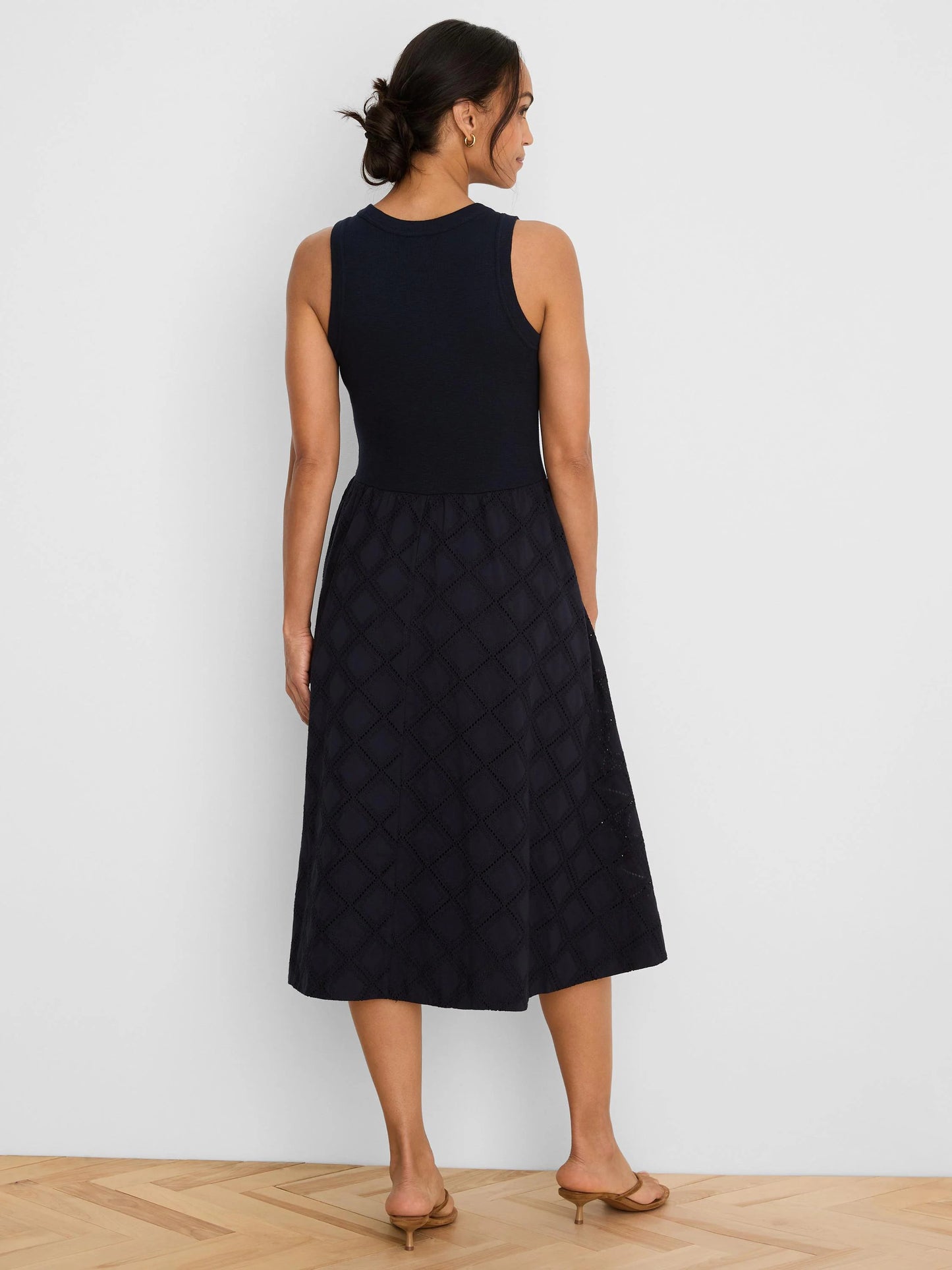 Diamond Eyelet Sofia Dress