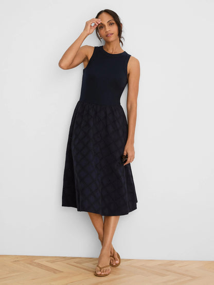 Diamond Eyelet Sofia Dress