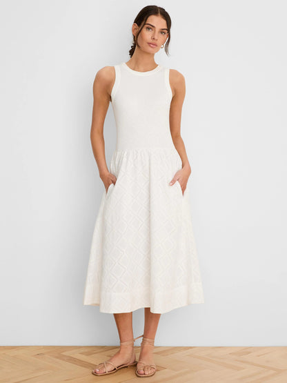 Diamond Eyelet Sofia Dress