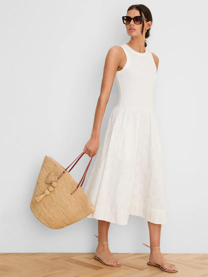Diamond Eyelet Sofia Dress