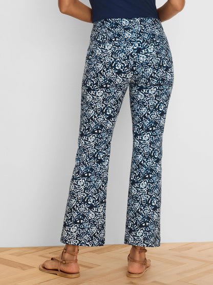 Plaza Demi-Boot Shibori Lilies Ankle Pant