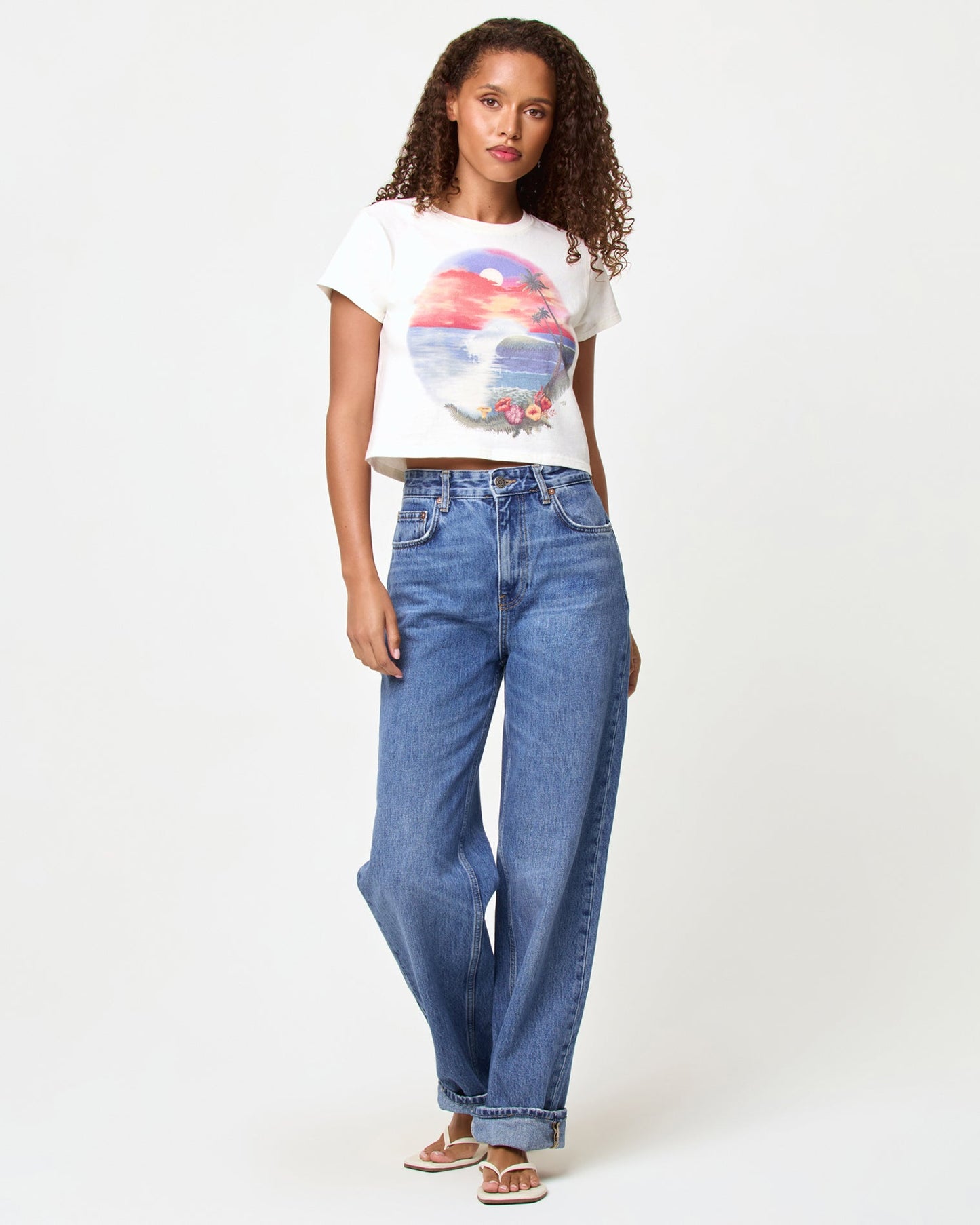 Merci Baby Tee - Airbrush Tourist Tee