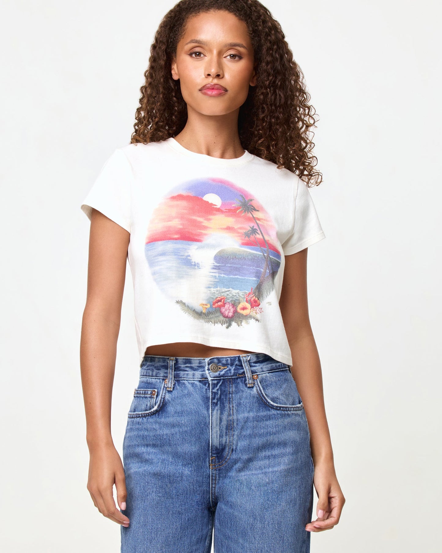 Merci Baby Tee - Airbrush Tourist Tee