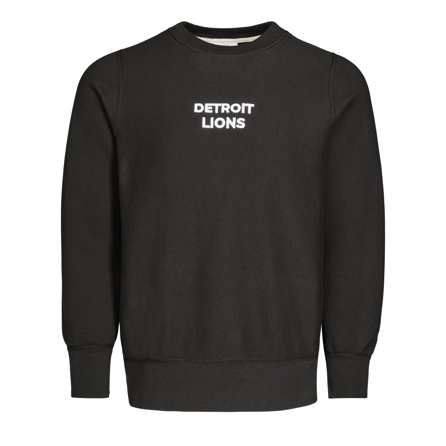 Detroit Lions Vintage Blackout  Natural Crewneck