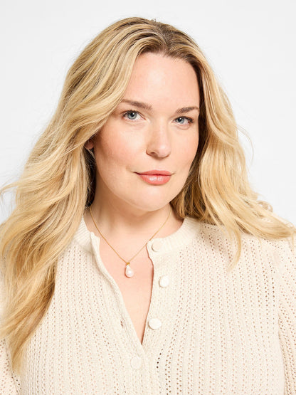 Chan Luu Single Pearl Drop Necklace