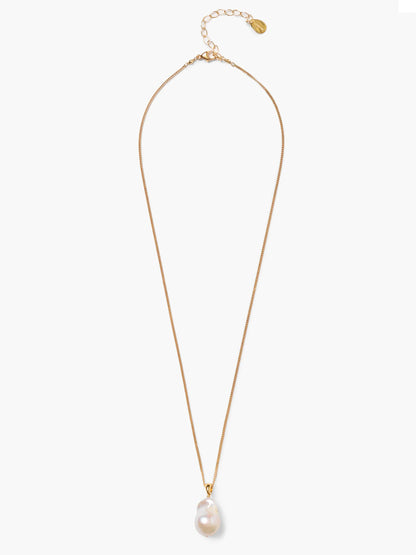 Chan Luu Single Pearl Drop Necklace