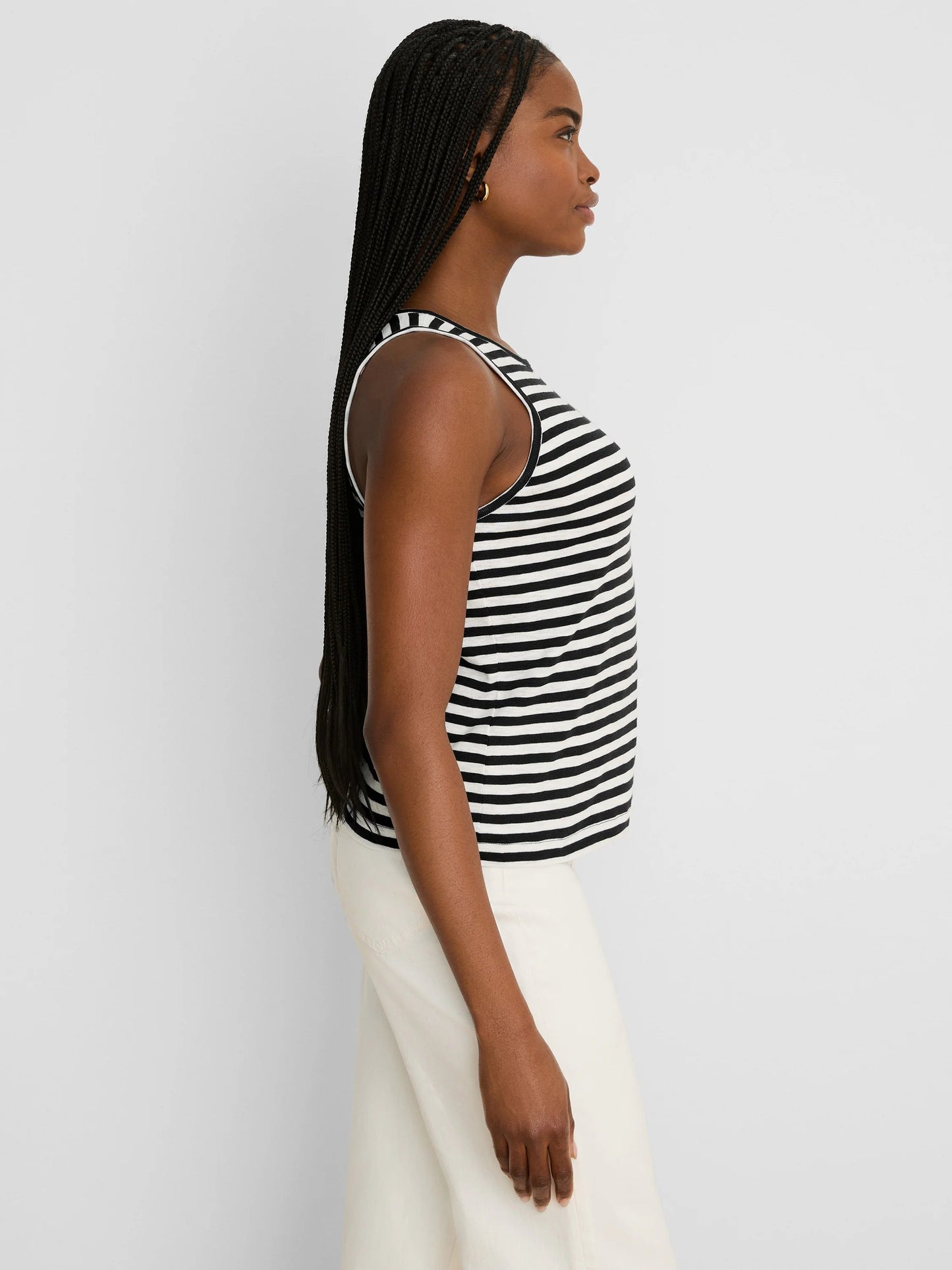 NZT Stripe Cape Rib Tank
