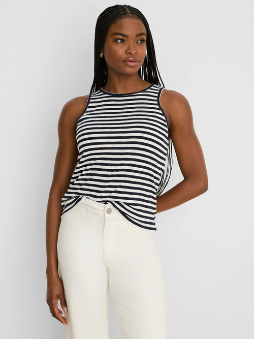 NZT Stripe Cape Rib Tank