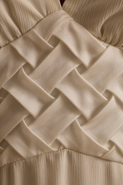 Penelope White Halter Midi Dress