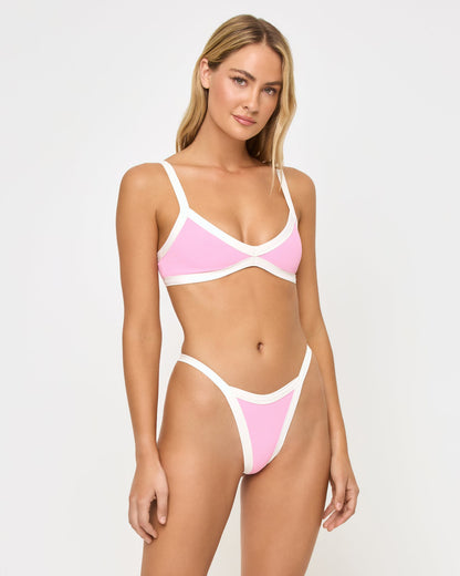 Taylor Bikini Top - Pink Sugar Cream