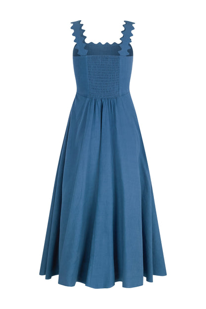 River Dress In Vintage Blue