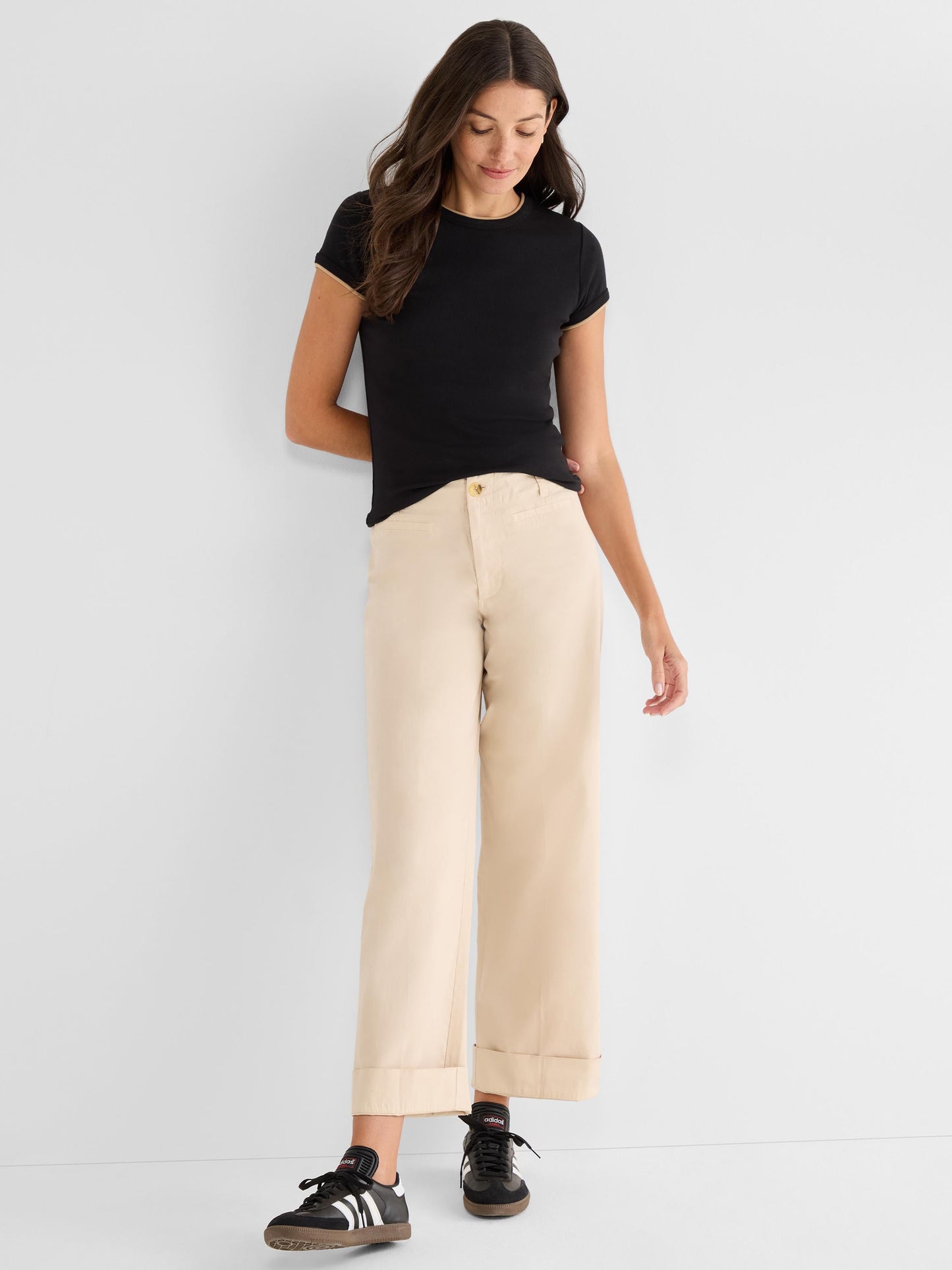 Perfect Knit Rib Double Layer Tee