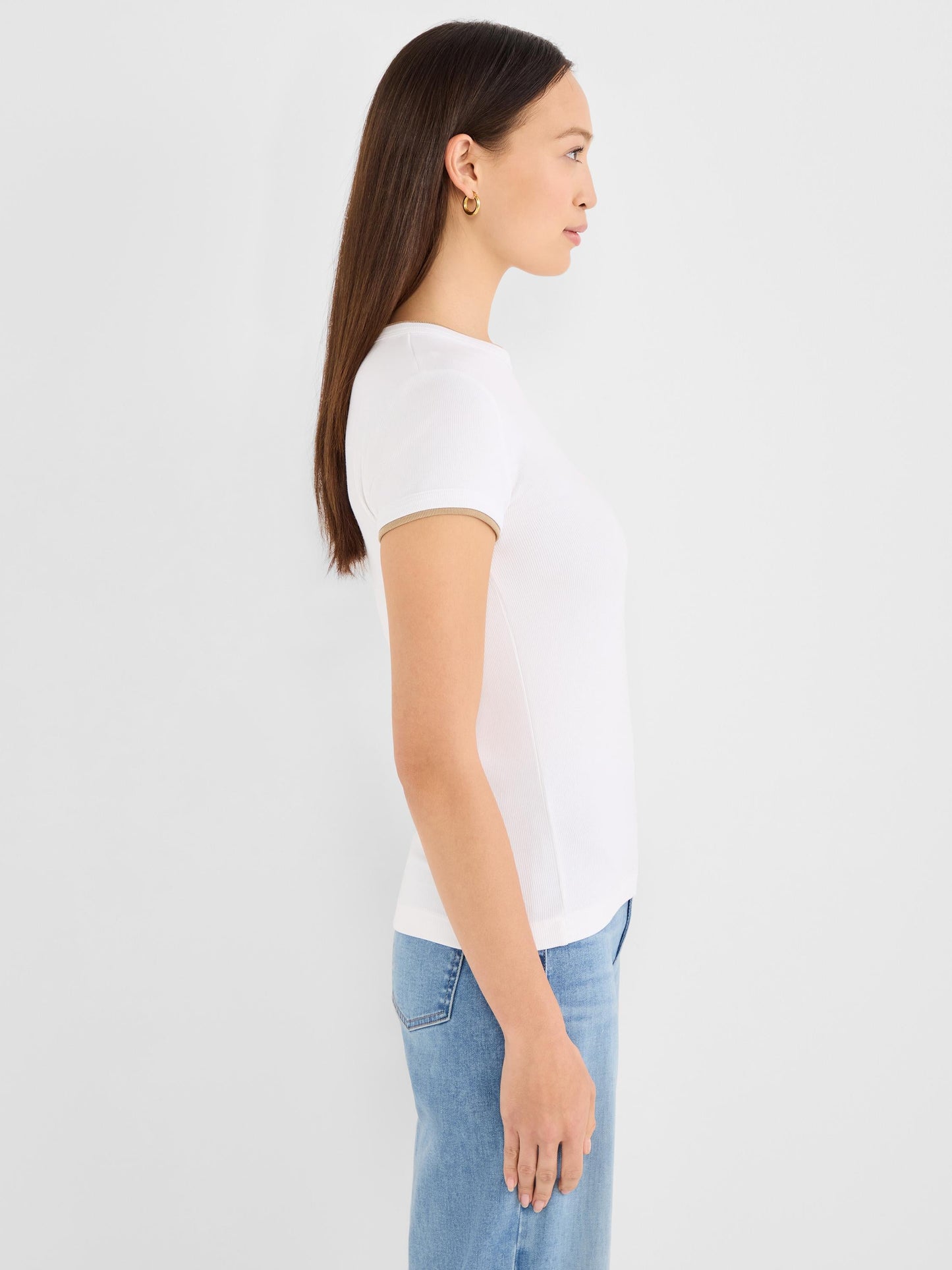 Perfect Knit Rib Double Layer Tee