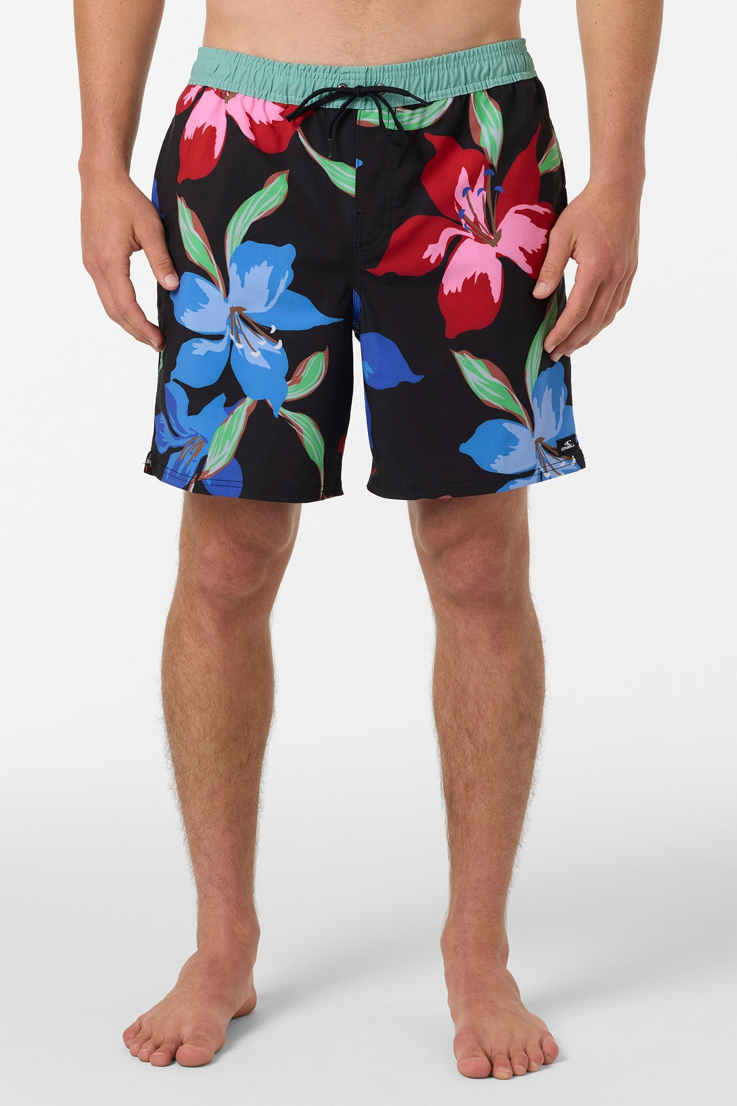 Hermosa Elastic Waist Lined 17" Swim Trunks