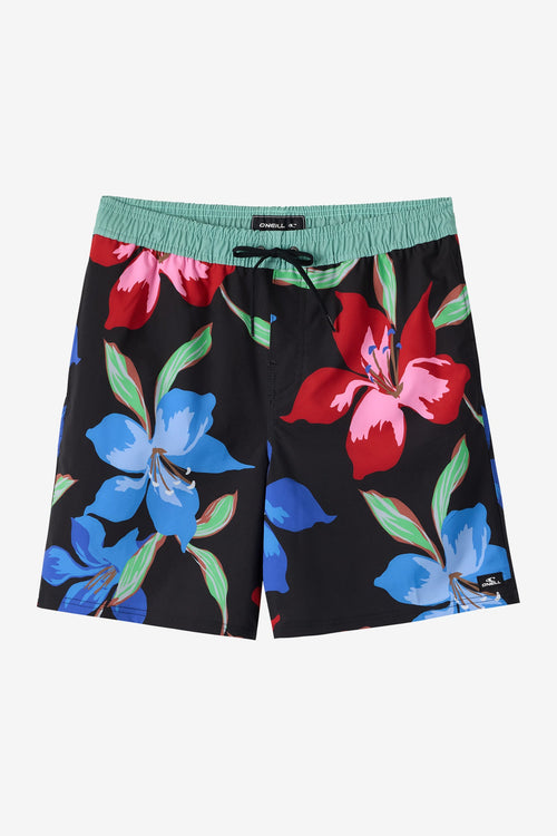 Hermosa Elastic Waist Lined 17" Swim Trunks