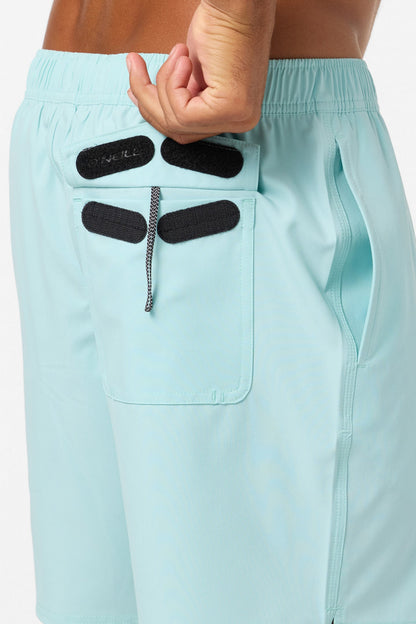 Lennox Hermosa Solid Volley 17" Swim Trunks