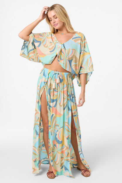 Anna Printed Reversible Cover-Up Top