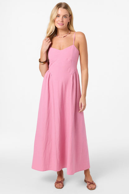Linden Solid Dress Midi Dress