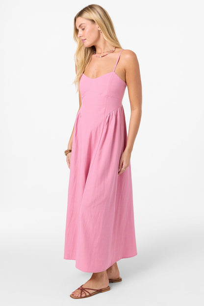 Linden Solid Dress Midi Dress